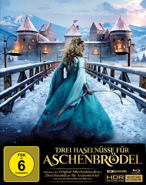 Drei Haselnüsse für Aschenbrödel (2021) (Ultra HD Blu-ray &amp; Blu-ray im Mediabook), 1 Ultra HD Blu-ray und 2 Blu-ray Discs