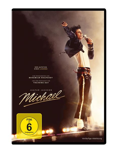 Der Text beschreibt den Aufstieg einer Legende, Produzent von "Bohemian Rhapsody", Regisseur von "Training Day", Name „Michael“.