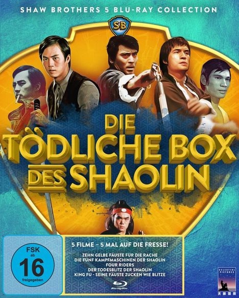 Die tödliche Box des Shaolin (Blu-ray), 5 Blu-ray Discs