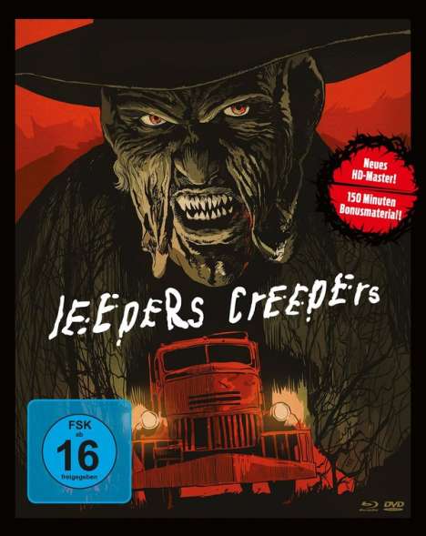 Jeepers Creepers (Blu-ray &amp; DVD im Mediabook), 1 Blu-ray Disc und 2 DVDs