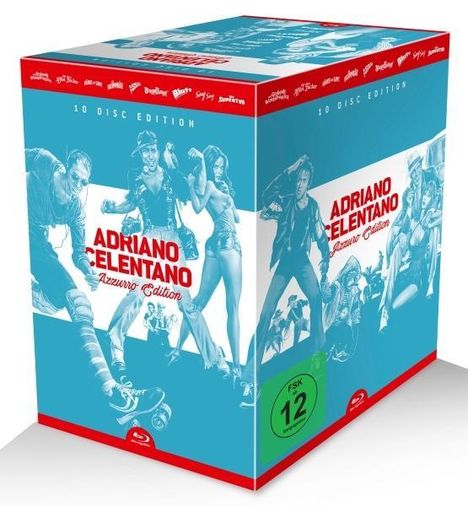 Adriano Celentano Azzurro-Edition (Blu-ray), 9 Blu-ray Discs und 1 CD