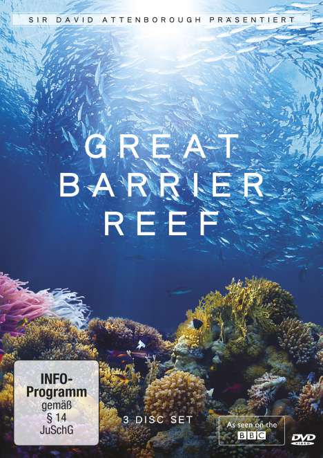 David Attenborough: Great Barrier Reef, 3 DVDs