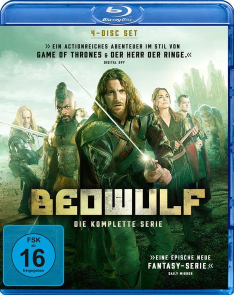 Beowulf (Komplette Serie) (Blu-ray), 4 Blu-ray Discs