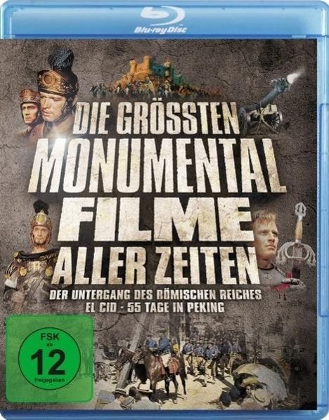 Die größten Monumentalfilme aller Zeiten (3 Filme) (Blu-ray), 3 Blu-ray Discs