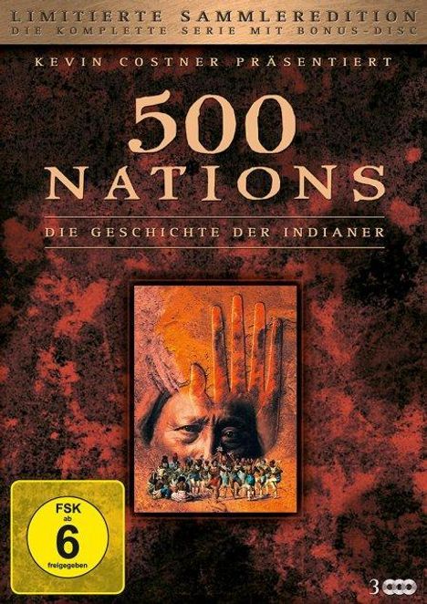 500 Nations - Die Geschichte der Indianer (Limitierte Sammleredition mit Bonus-Disc), 3 DVDs
