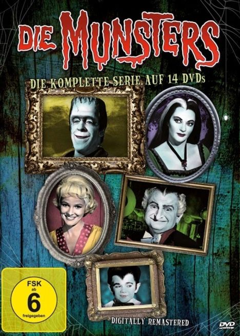 Die Munsters Season 1 &amp; 2 (Gesamtausgabe), 14 DVDs