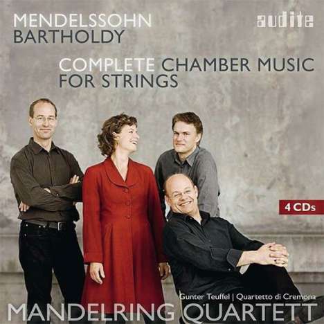 Felix Mendelssohn Bartholdy (1809-1847): Streichquartette Nr.0-7, 4 CDs