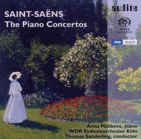 Camille Saint-Saens (1835-1921): Klavierkonzerte Nr.1-5, 2 Super Audio CDs
