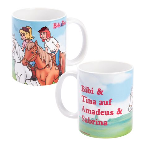 Tasse: Bibi &amp; Tina mit Amadeus und Mozart, Diverse