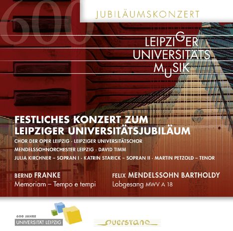 Leipziger Universitätsmusik - Jubiläumskonzert, 2 CDs