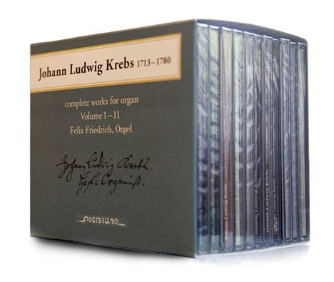 Johann Ludwig Krebs (1713-1780): Sämtliche Orgelwerke, 12 CDs