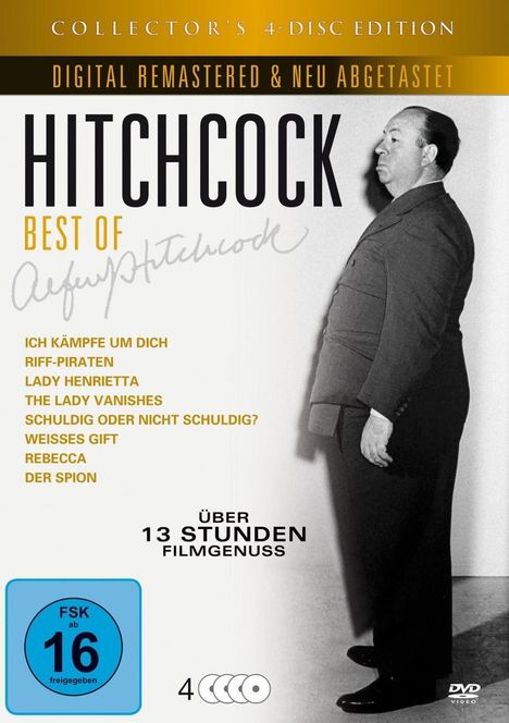 Hitchcock - Best of Alfred Hitchcock, 4 DVDs