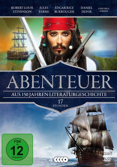 Abenteuer - Aus 150 Jahren Literaturgeschichte, 4 DVDs