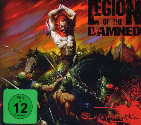 Legion Of The Damned: Slaughtering (Ltd. Digibook 2DVD+CD), 1 CD und 2 DVDs