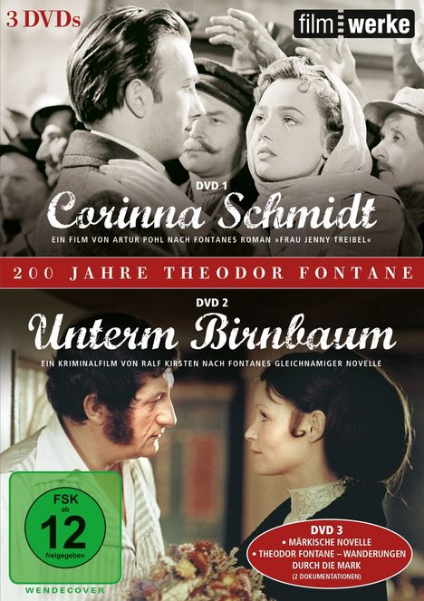 200 Jahre Theodor Fontane: Corinna Schmidt / Unterm Birnbaum, 3 DVDs