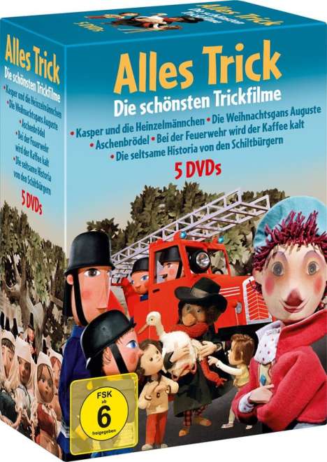 Alles Trick: Die schönsten Trickfilme, 5 DVDs