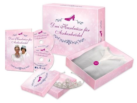 Drei Haselnüsse für Aschenbrödel - Prinzessinnen Box (134/140), 1 DVD und 1 CD