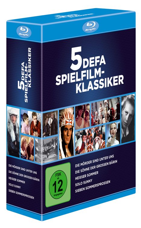 5 DEFA Spielfilm-Klassiker (Blu-ray), 5 Blu-ray Discs