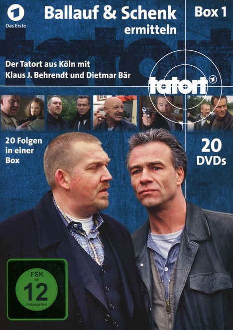 Tatort Köln - Ballauf &amp; Schenk ermitteln Box 1, 20 DVDs