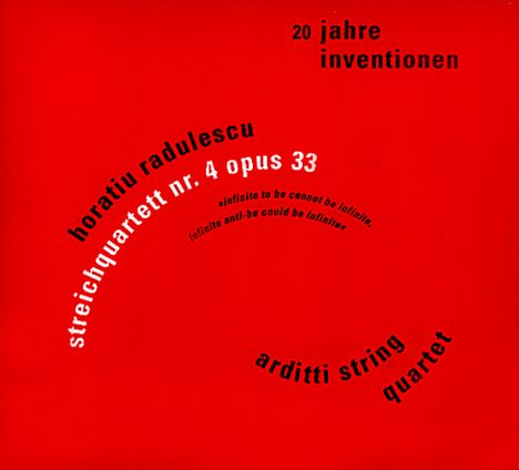 20 Jahre Inventionen Vol.1: Horatiu Radulescu, CD