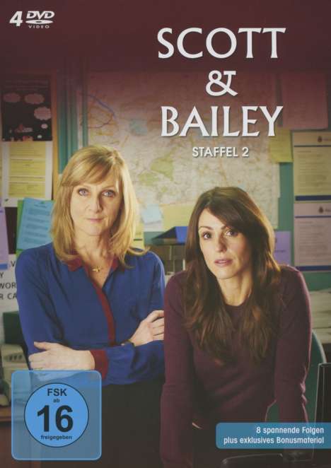Scott &amp; Bailey Staffel 2, 4 DVDs