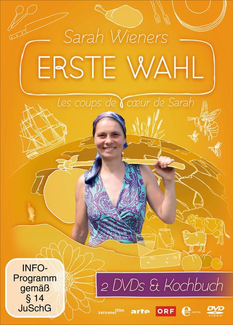 Sarah Wieners erste Wahl (mit Kochbuch), 2 DVDs