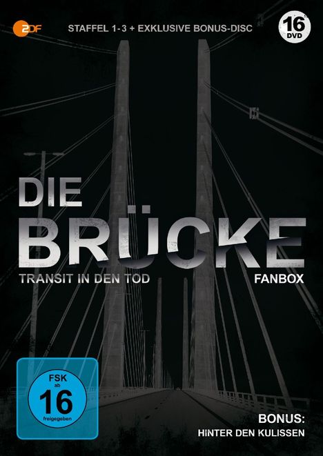 Die Brücke - Transit in den Tod Staffel 1-3, 16 DVDs