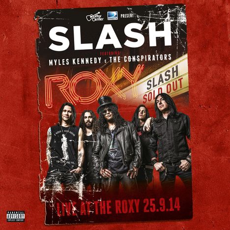 Slash: Live At The Roxy 25.9.14 (180g) (Limited Numbered Edition), 3 LPs und 2 CDs