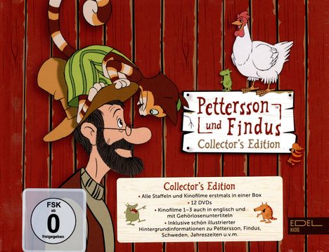 Pettersson und Findus (Collector's Edition), 12 DVDs