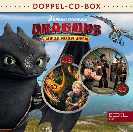 Dragons - Auf zu neuen Ufern (Doppel-Box) Folge 46 + 47, 2 CDs