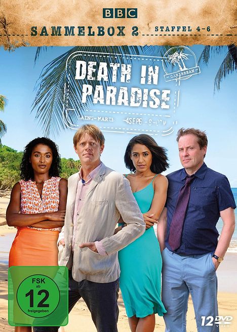 Death in Paradise Staffel 4-6 (Sammelbox 2), 12 DVDs