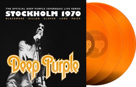 Deep Purple: Stockholm 1970 (remastered) (180g) (Limited Numbered Edition) (Orange Vinyl), 3 LPs