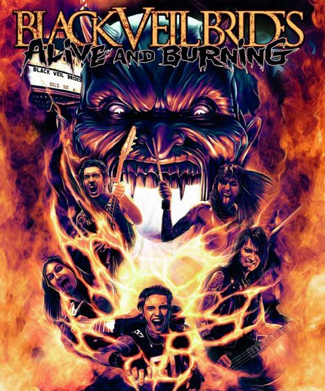 Black Veil Brides: Alive And Burning (Deluxe Edition), Blu-ray Disc