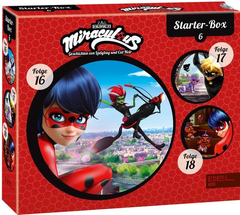 Miraculous - Geschichten von Ladybug & Cat Noir - Starter-Box 6 (16-18), 3 CDs