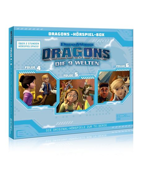 Dragons - Die 9 Welten Hörspiel-Box (Folge 04-06), 3 CDs