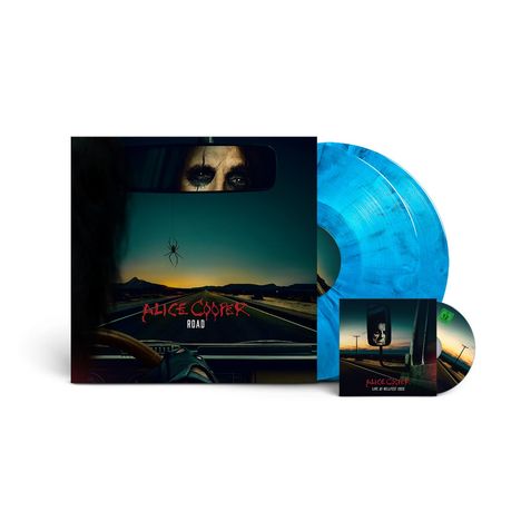 Alice Cooper: Road (180g) (Limited Edition) (Blue Marbled Vinyl), 2 LPs und 1 DVD