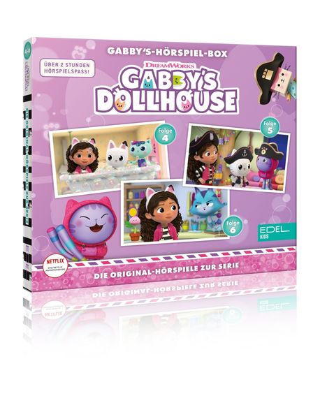 Gabby's Dollhouse Hörspiel-Box (Folge 04-06), 3 CDs