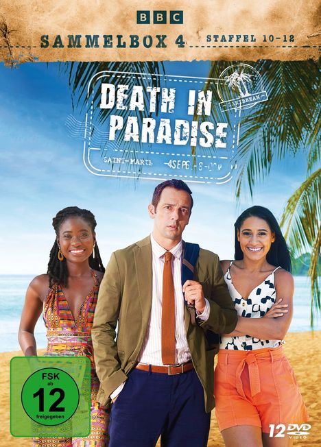 Death in Paradise Staffel 10-12 (Sammelbox 4), 12 DVDs