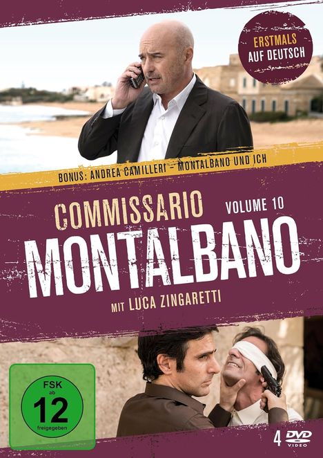 Commissario Montalbano Vol. 10, 4 DVDs