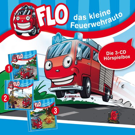 CD-Box 1: Flo,das kl.Feuerwehrauto (Folgen 1-3), 3 CDs