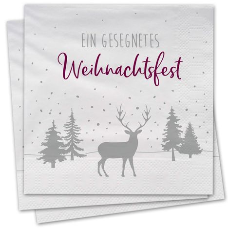 Ein gesegnetes Weihnachtsfest - Servietten, Diverse