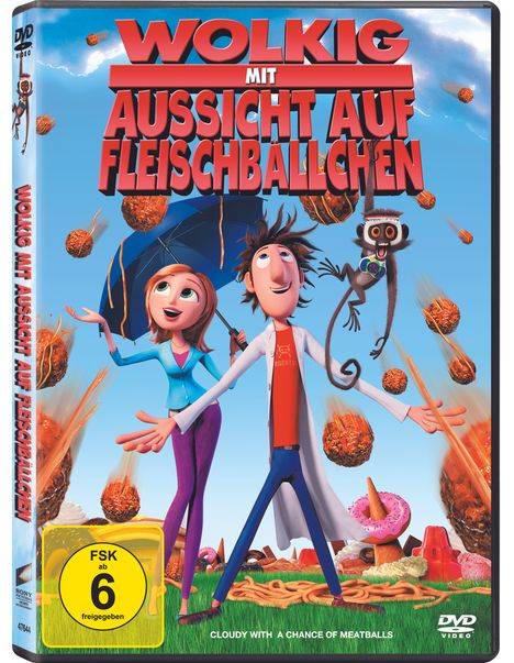 Wolkig mit Aussicht auf Fleischbällchen, DVD