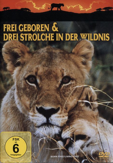 Frei geboren + Drei Strolche in der Wildnis, DVD