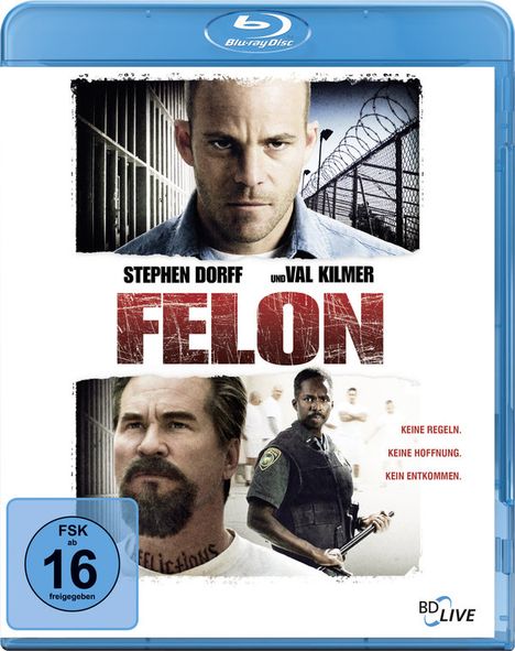 Felon (Blu-ray), Blu-ray Disc