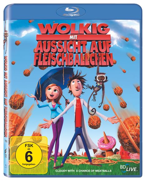 Wolkig mit Aussicht auf Fleischbällchen (Blu-ray), Blu-ray Disc