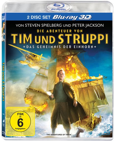 Tim und Struppi: Das Geheimnis der Einhorn 3D (Blu-ray), 2 Blu-ray Discs