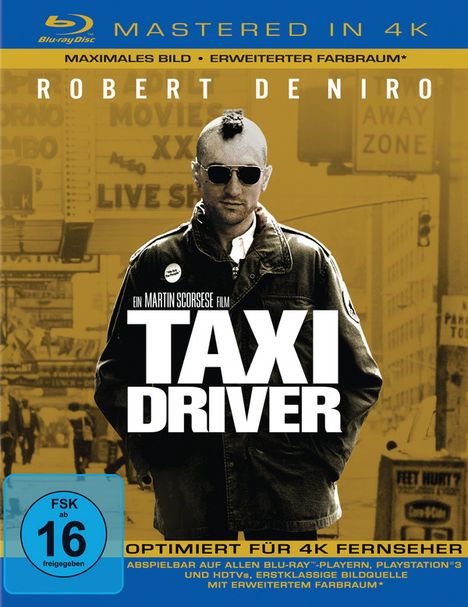 Taxi Driver (Blu-ray Mastered in 4K), Blu-ray Disc