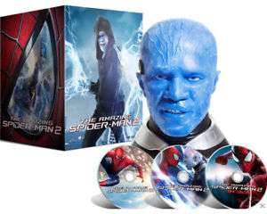 The Amazing Spider-Man 2: Rise of Electro (Electro Collector's Edition mit Electro-Kopf) (DVD, 2D &amp; 3D Blu-ray ), 2 Blu-ray Discs und 1 DVD