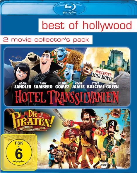 Hotel Transsilvanien / Die Piraten - Ein Haufen merkwürdiger Typen (Blu-ray), 2 Blu-ray Discs