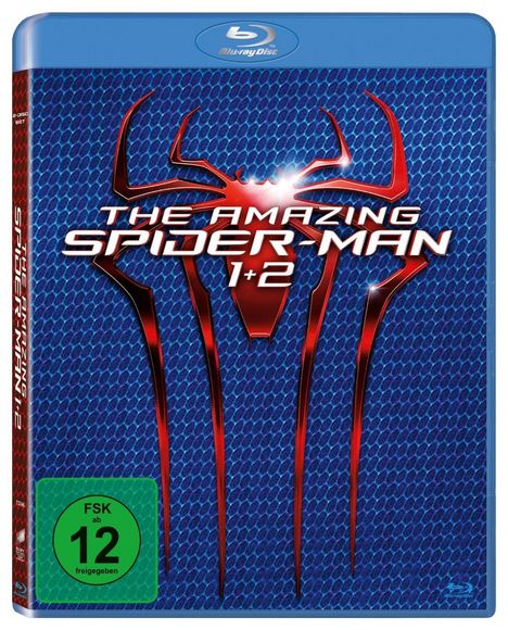 The Amazing Spider-Man 1 &amp; 2 (3D &amp; 2D Blu-ray), 4 Blu-ray Discs